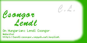 csongor lendl business card